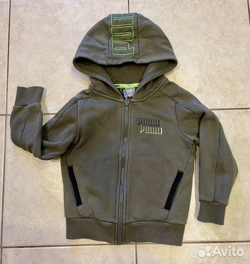 Кофта на молнии, толстовка puma, 116