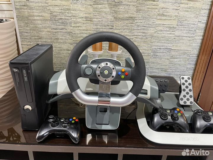 Xbox 360 прошитый, игровой руль