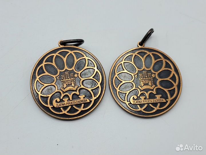 Набор медалей 4 шт Золотой конек загреба