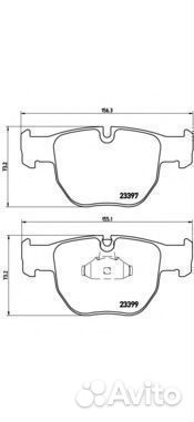 Комплект тормозных колодок P44012 brembo