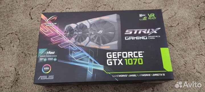 Видеокарта Asus ROG-Strix-GTX1070 Gaming