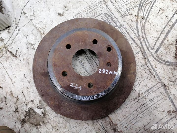 Qashqai Juke Диск 1шт Задний Тормозной tiida