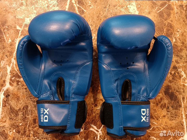 Боксерские перчатки Roomaif RBG-102 Dx Blue 8 oz
