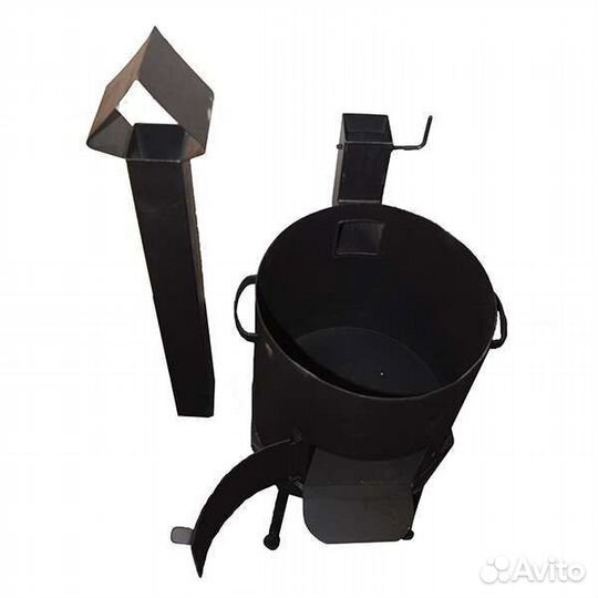 Печь (очаг) для казана на 12 литров с дымоходом