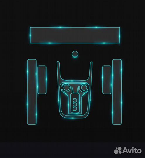 Комплект защитных пленок на элементы салона Tank 300 / Танк 300 2023-2024 г.в TPU