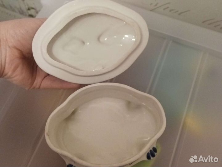 Туалетная коробочка Гжель СССР