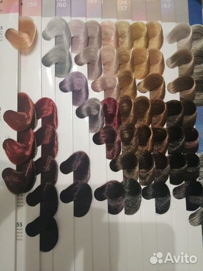 Палитра красок для волос