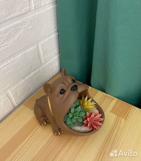 Кашпо бульдог «Берни»