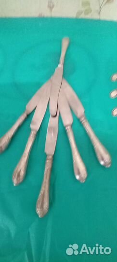 Ложки вилки ножи (мельхиор)