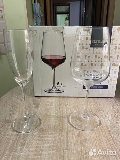 Бокалы 5 больших и 2 маленьких без изьянов б/у