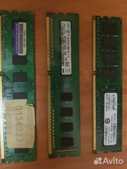 Оперативная память ddr3 2gb (x2), 4gb