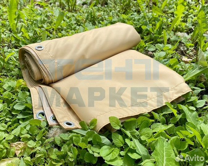 Тент туристический Oxford Plus, усиленный бежевый