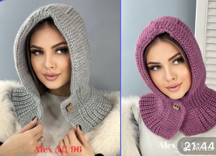 Капор на пуговице