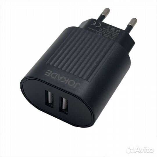 Сзу jokade JB004 2*USB + type-C 5A Black