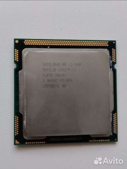 Процессор i3-540 3.866GHZ