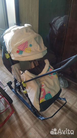 Коляска санки