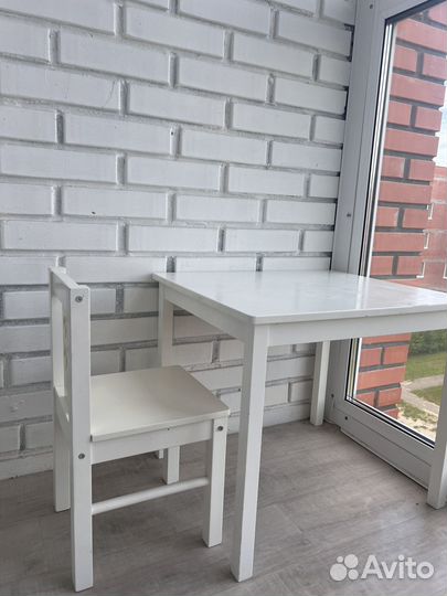 Стол и стул детский икеа