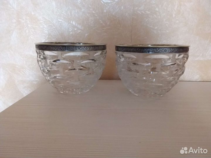 Хрусталь с мельхиором