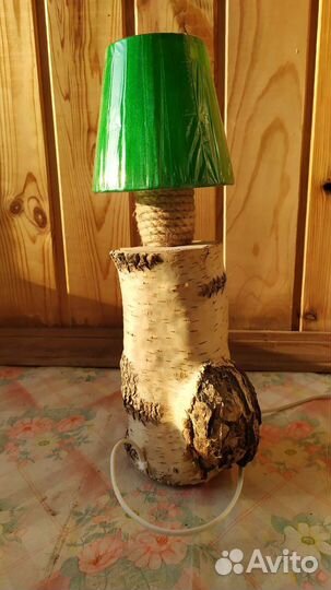 Настольный светильник из коряги