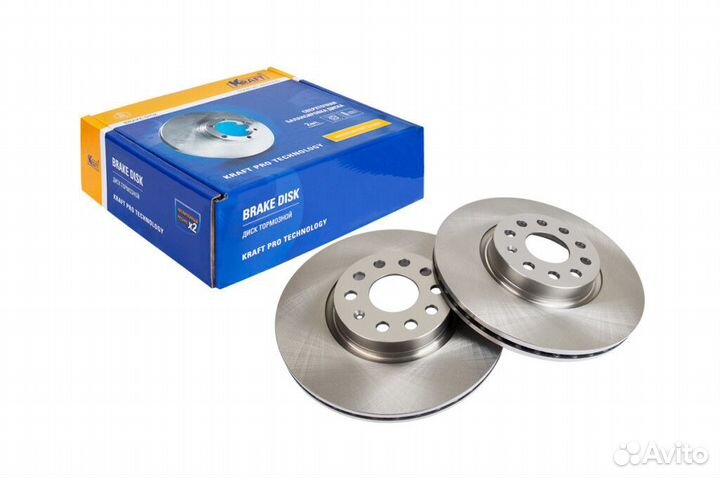 Диск тормозной передний kraft KT 016041