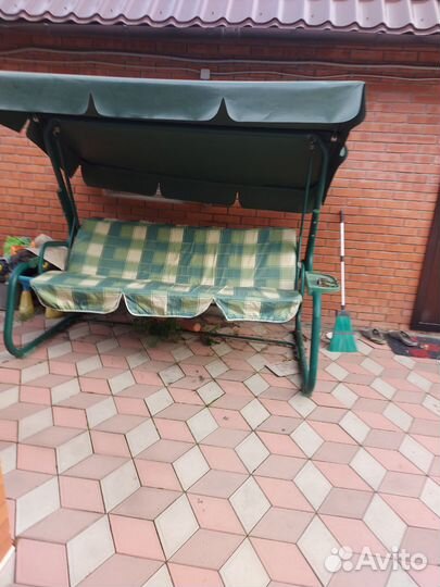 Садовые качели бу