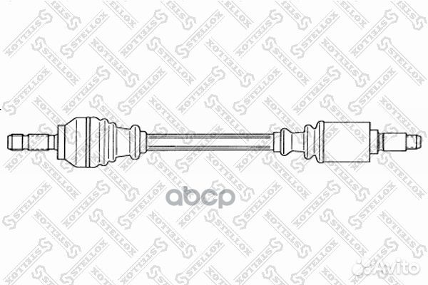 Привод передний левый 588 mm, 24148 158 1771-SX