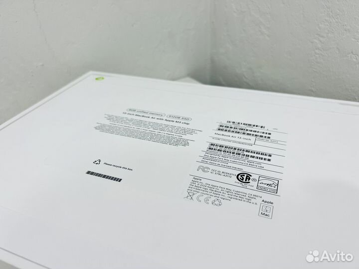 Macbook Air M3 13.6 2024 512Gb Silver Новый