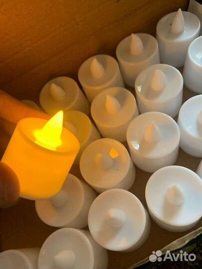 LED свечи 24 штуки с ботарейками