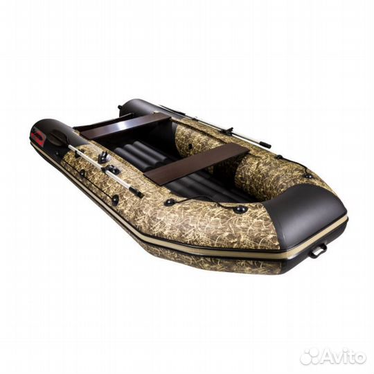 Лодка пвх Таймень NX 3600 нднд Pro камуфляж камыш