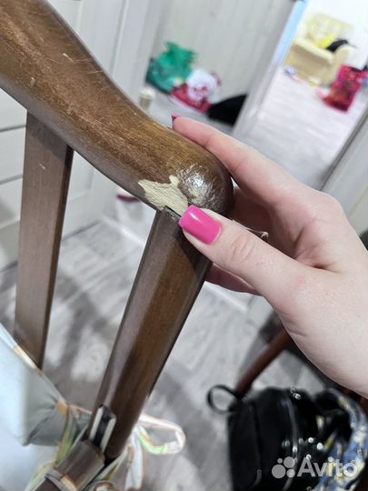 Детская кроватка качалка из массива