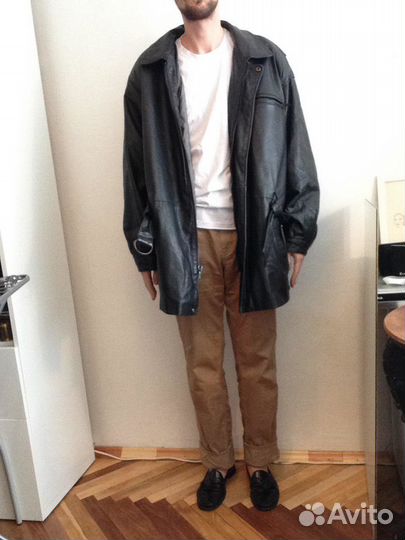 Кожаная куртка, черная thinsulate - wilsons