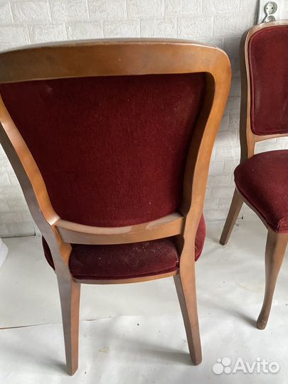 Стулья из дерева бу 3шт винтаж