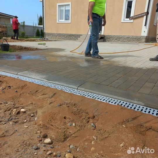 Укладка Брусчатка,Благоустройство участка