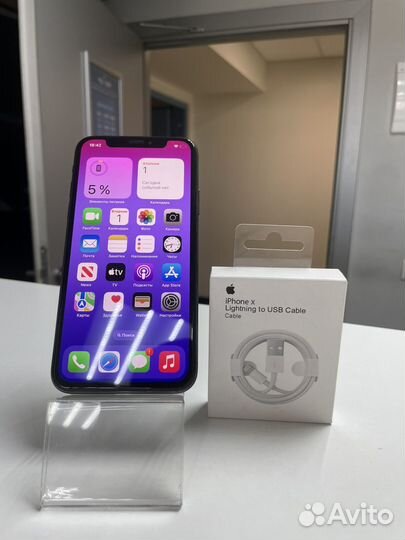 iPhone X 64gb black хороший