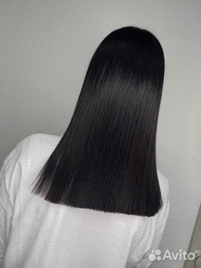 Кератиновое выпрямление волос