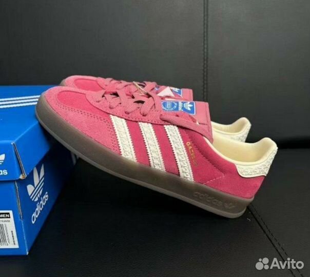 Кеды Adidas Gazelle Indoor Pink Cloud White