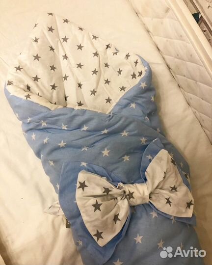 Конверт одеяло на выписку зима