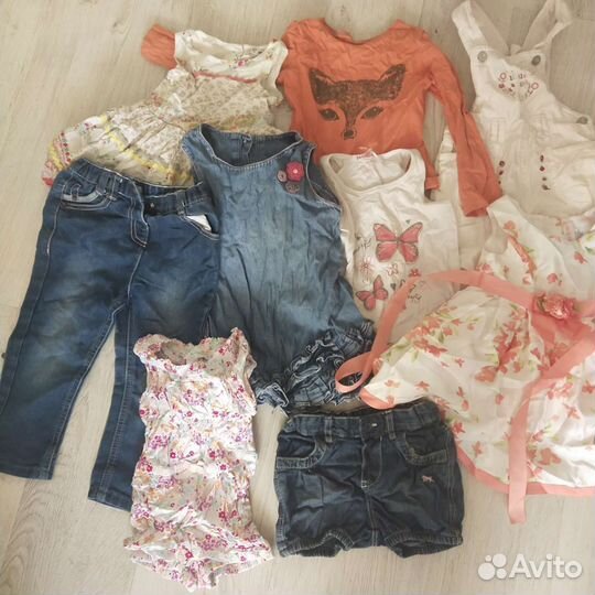 Одежда пакетом для девочки 1-2 года