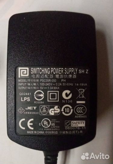 Блок питания PSC05R-050 5V/1A micro USB