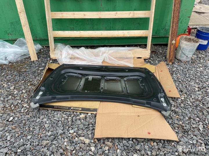 Капот черный оригинал Хендай Солярис 2 рестайлинг