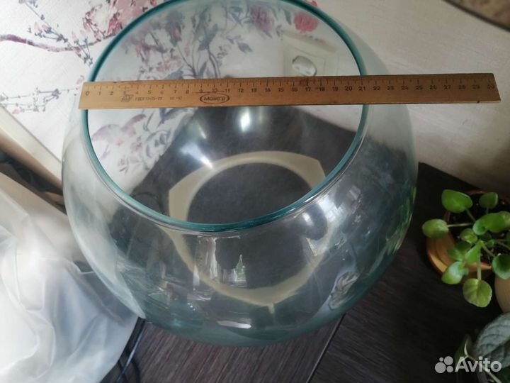 Аквариум круглый СССР 20л с подставкой