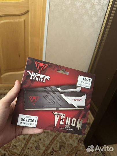 Оперативная память Patriot Viper Venom 16гб DDR5