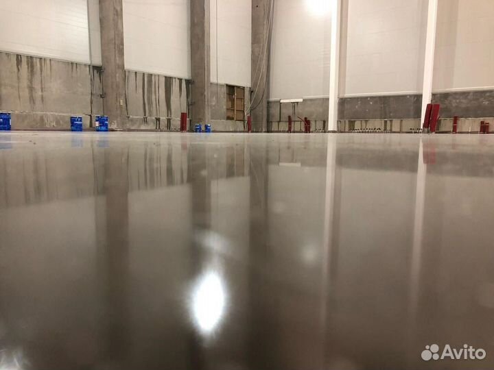 Бетонные полы с топингом