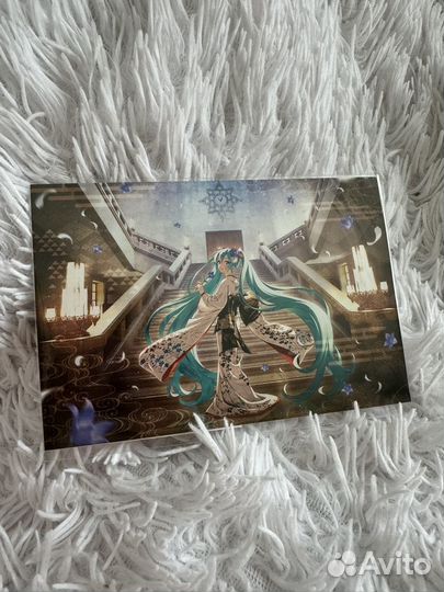 Хатсуне мику мерч открытка оригинал