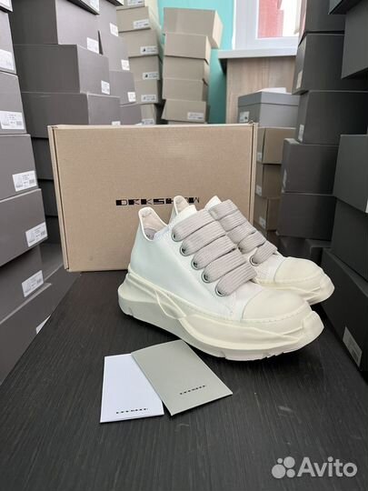 Rick Owens Jumbo Abstract White Low