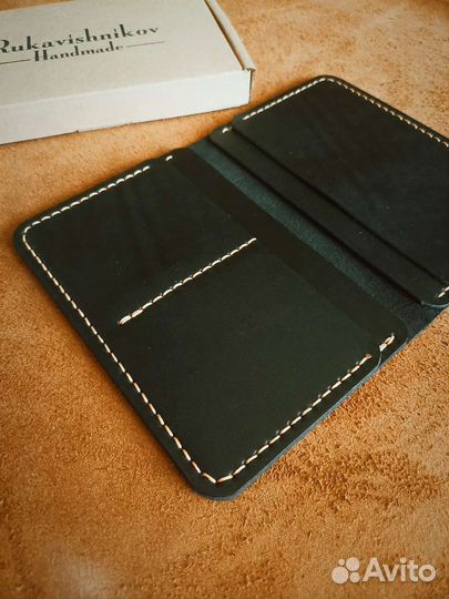 Обложка для паспорта и документов натуральная кожа