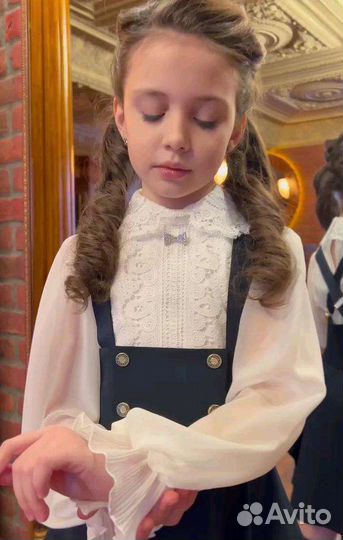 Блузка duwali молочная 134