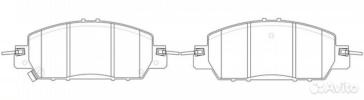 Тормозные колодки BP28010* SB nagamochi (импорт