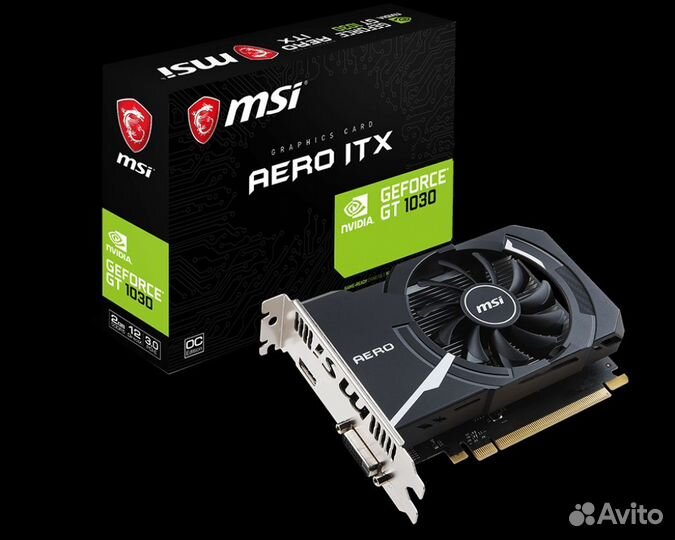 Видеокарта MSI GeForce GT 1030 aero 2GB