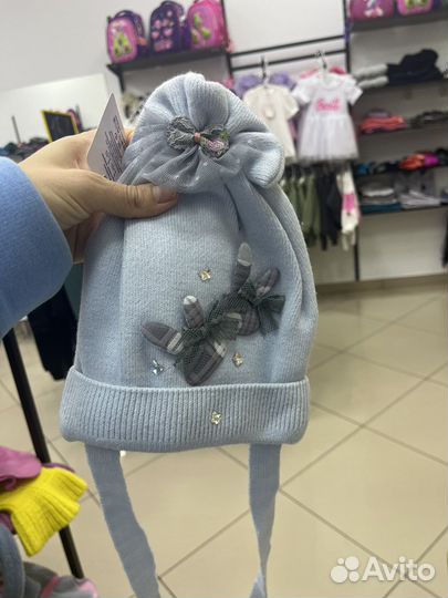 Шапка демисезонная на 2-4 года